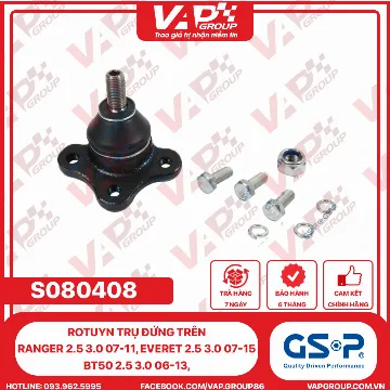 GSP Rotuyn Trụ Đứng Trên Ranger 2.5 3.0 07-11, Everet 2.5 3.0 07-15, Bt50 2.5 3.0 06-13,