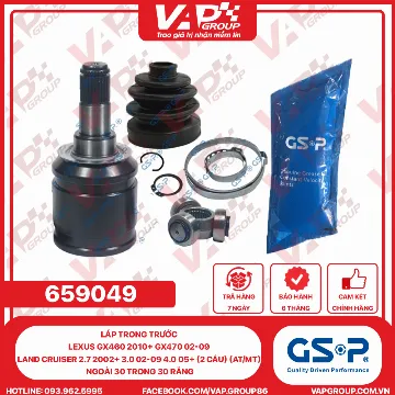 GSP LÁP trong trước LEXUS GX460 2010+ GX470 02-09 Land Cruiser 2.7 2002+ 3.0 02-09 4.0 05+ (2 cầu) (AT/MT) Ngoài 30 trong 30 răng