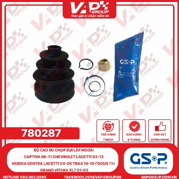 GSP BỘ CAO SU chụp bụi LÁP ngoài Captiva 06-11 Chevrolet Lacetti 03-12 Nubira Gentra Lacetti 04-08 Trax 16-19 Focus 11+ GRAND VITARA XL7 01-03