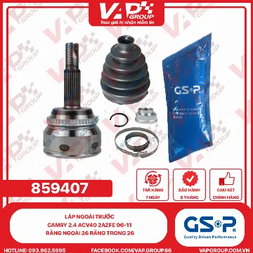 GSP LÁP NGOÀI TRƯỚC CAMRY 2.4 ACV40 2AZFE 06-11 RĂNG NGOÀI 26 RĂNG TRONG 26