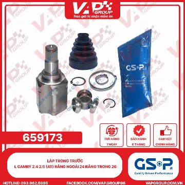 GSP LÁP trong trước L CAMRY 2.4 2.5 (AT) răng ngoài 24 răng trong 26