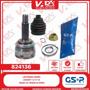 GSP Láp Ngoài Trước Accent 1.4 11-14 Ngoài 25 Trong 22 Răng