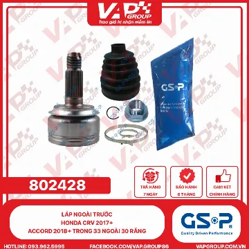 GSP Láp Ngoài Trước Honda CRV 2017+, Accord 2018+ Trong 33 Ngoài 30 Răng