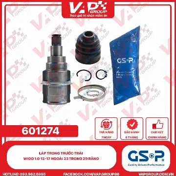 GSP Láp Trong Trước Trái Wigo 1.0 12-17 Ngoài 23 Trong 29 Răng
