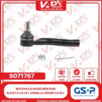 GSP Rotuyn LÁI NGOÀI BÊN PHẢI ALTIS 1.6 1.8 19+, COROLLA CROSS 1.8 20+,