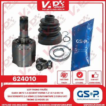GSP Láp Trong Trước CLICK GETZ 1.4 ACCENT Verna 1.3 1.5 1.6 05-10 SAU SORENTO 2.4 XĂNG 2.2 DẦU SANTAFE 2.0 DẦU (AT) TRONG 22 NGOÀI 25