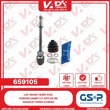 GSP LÁP trong trước phải CORONA Camry 2.0 3SFE 88-98 Ngoài 20 trong 23 răng