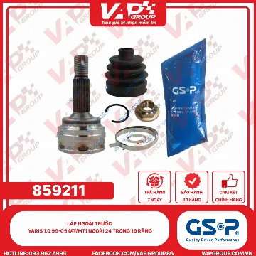 GSP LÁP ngoài trước Yaris 1.0 99-05 (AT/MT) Ngoài 24 trong 19 răng