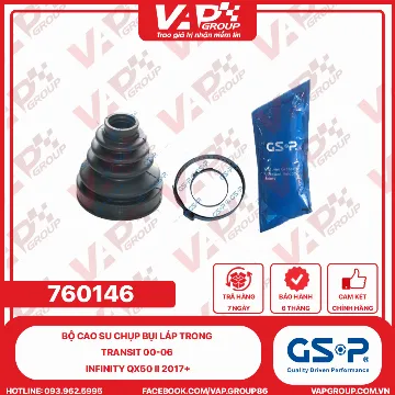 GSP BỘ CAO SU chụp bụi LÁP trong Transit 00-06 Infinity QX50 II 2017+