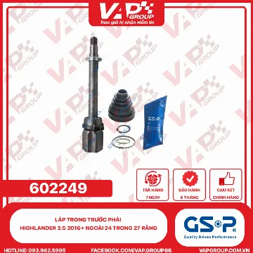 GSP LÁP trong trước phải Highlander 3.5 2016+ Ngoài 24 trong 27 răng