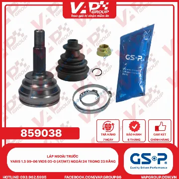GSP LÁP ngoài trước Yaris 1.3 99-06 VIOS 03-0 (AT/MT) Ngoài 24 trong 23 răng