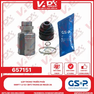 GSP Láp Trong Trước Phải Swift 1.2 12+ (MT) TRONG 28 NGOÀI 26
