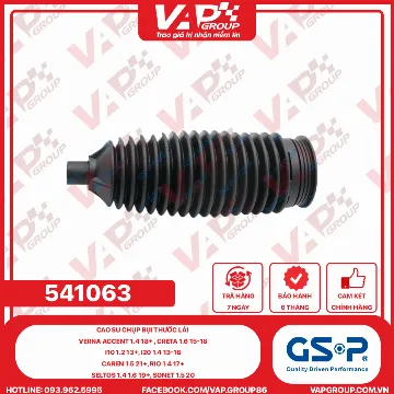 GSP CAO SU CHỤP BỤI THƯỚC LÁI VERNA ACCENT 1.4 18+ , CRETA 1.6 15-18, I10 1.2 13+, I20 1.4 13-18, CAREN 1.5 21+, RIO 1.4 17+, SELTOS 1.4 1.6 19+, SONET 1.5 20+,
