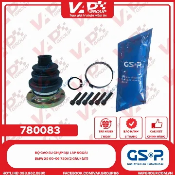 GSP BỘ CAO SU chụp bụi LÁP ngoài BMW X5 00-06 730i (2 cầu) (AT)