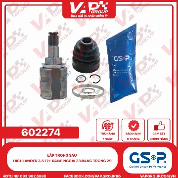 GSP LÁP trong sau Highlander 3.5 17+ răng ngoài 23 răng trong 29