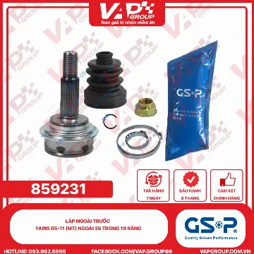 GSP LÁP ngoài trước Yaris 05-11 (MT) Ngoài 26 trong 19 răng