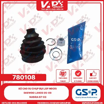 GSP BỘ CAO SU chụp bụi LÁP ngoài Daewoo Lanos 05-09 Nubira 97-03