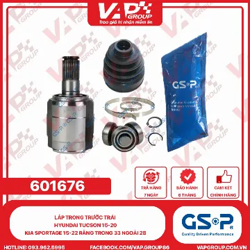 Láp Trong Trước Trái Hyundai Tucson 15-20, KIA Sportage 15-22 Răng Trong 33 Ngoài 28