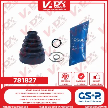 GSP BỘ CAO SU chụp bụi LÁP trong Altis 08-20 Camry 01-11 11-17 RAV4 00-12 13-18 05-13 Avalon 12-18 ES240 ES250 ES330 ES350 Xtrail T31 7-14 Qashqai 07-14 Sonata 14-19 Optima 15-18 Audi A4 A5 A6 A7 A8 Q5