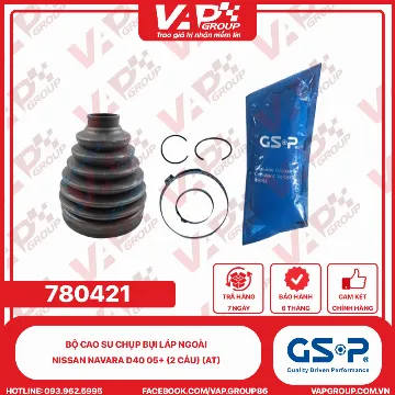 GSP BỘ CAO SU chụp bụi LÁP ngoài Nissan Navara D40 05+ (2 cầu) (AT)