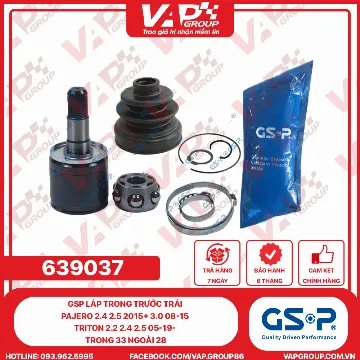 GSP Láp Trong Trước Trái Pajero 2.4 2.5 2015+ 3.0 08-15 Triton 2.2 2.4 2.5 05-19- TRONG 33 NGOÀI 28