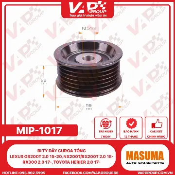 BI TỲ DÂY CUROA TỔNG LEXUS GS200T 2.0 15-20, NX200T/RX200T 2.0 15-, RX300 2.0 17-, TOYOTA HERIER 2.0 17-