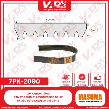 Dây Curoa Tổng Camry 3.5 06-11,Lexus Es 350 06-12,Rx 350 06-09,Avalon 3.5 05-12