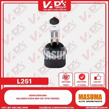 Bóng Đèn Gầm Halogen Chân 880 12V-27W (3000K)