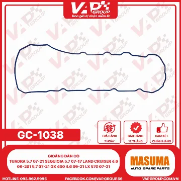 Gioăng Dàn Cò Tundra 5.7 07-21 Sequioia 5.7 07-17 Land Cruiser 4.6 09-201 5.7 07-21 Gx 460 4.6 09-21 Lx 570 07-21