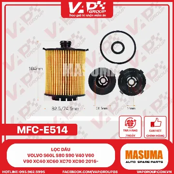 Lọc Dầu Volvo S60L S80 S90 V40 V60 V90 Xc40 Xc60 Xc70 Xc90 2016-