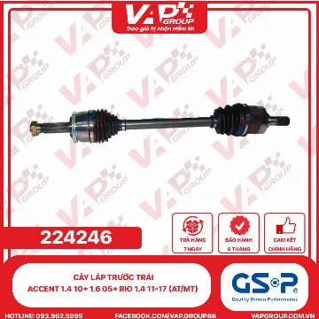 GSP Cây Láp Trước Trái Accent 1.4 10+ 1.6 05+ Rio 1.4 11-17 (At/Mt)