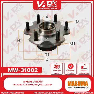 BI moay ơ trước Pajero V73 3.0 00-06, V93 3.0 06+