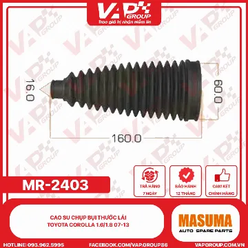Cao Su Chụp Bụi Thước Lái Toyota Corolla 1.6/1.8 07-13,