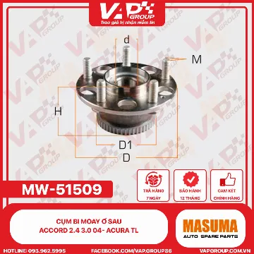 Cụm Bi moay ơ sau ACCORD 2.4 3.0 04- ACURA TL