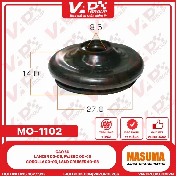 Cao Su Lancer 00-09, Pajero 00-09, Corolla 00-06, Land Cruiser 90-98