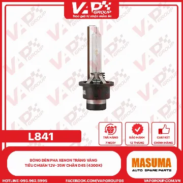 Bóng Đèn Pha Xenon Trắng Vàng Tiêu Chuẩn 12V-35W Chân D4S (4300K)