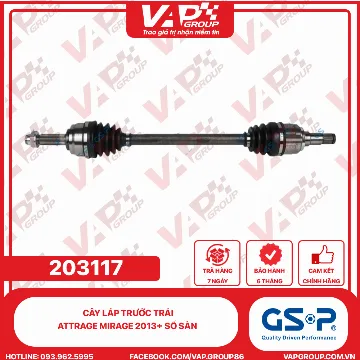 GSP Cây Láp Trước Trái Attrage Mirage 2013+ Số Sàn