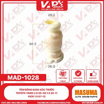 Tăm Bông Giảm Xóc Trước Toyota Yaris 2.0 05-09 1.5 05-11, Vios 1.5 07-13