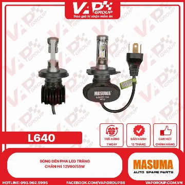 Bóng Đèn Pha Led Trắng Chân H4 12V60/55W