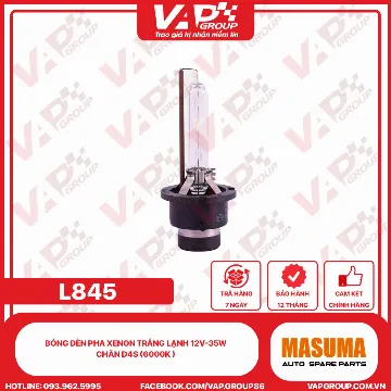Bóng Đèn Pha Xenon Trắng Lạnh 12V-35W Chân D4S (6000K )