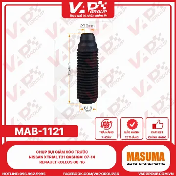 Chụp bụi giảm xóc trước NISSAN Xtrial T31 Qashqai 07-14 RENAULT Koleos 08-16