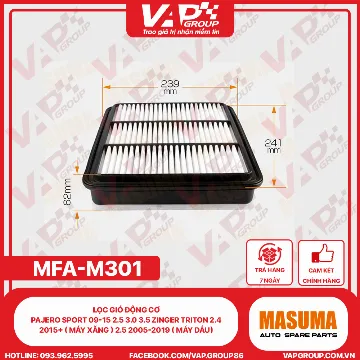 Lọc Gió Động Cơ Pajero Sport 09-15 2.5 3.0 3.5 Zinger Triton 2.4 2015+ ( máy xăng ) 2.5 2005-2019 ( Máy dầu)