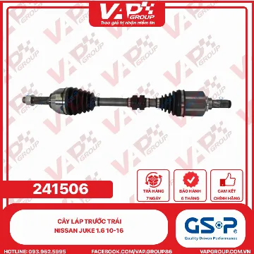 GSP Cây Láp trước trái Nissan Juke 1.6 10-16
