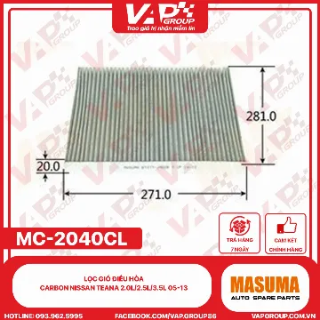 Lọc Gió Điều Hòa CARBON Nissan Teana 2.0L/2.5L/3.5L 05-13