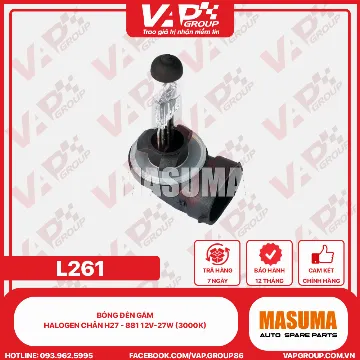 Bóng Đèn Gầm Halogen Chân H27 - 881 12V-27W (3000K)