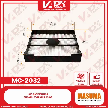 Lọc Gió Điều Hòa Subaru Forester 01-08