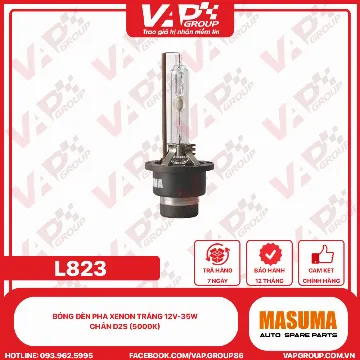 Bóng Đèn Pha Xenon Trắng 12V-35W Chân D2S (5000K)