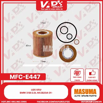 Lọc Dầu Bmw 318I 2.0L N42B20A 01-