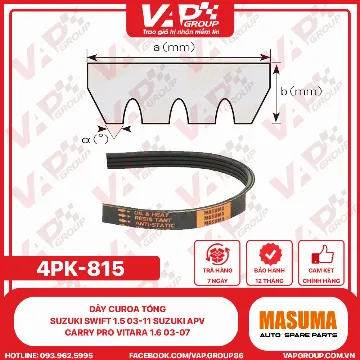 Dây Curoa Tổng Suzuki Swift 1.5 03-11 SUZUKI APV CARRY PRO VITARA 1.6 03-07