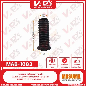Chụp bụi giảm xóc trước Mazda 2 1.5 07-15 Ecosport 1.0 1.5 14+ Fiesta 1.0 1.6 12-19 1.4 08-12